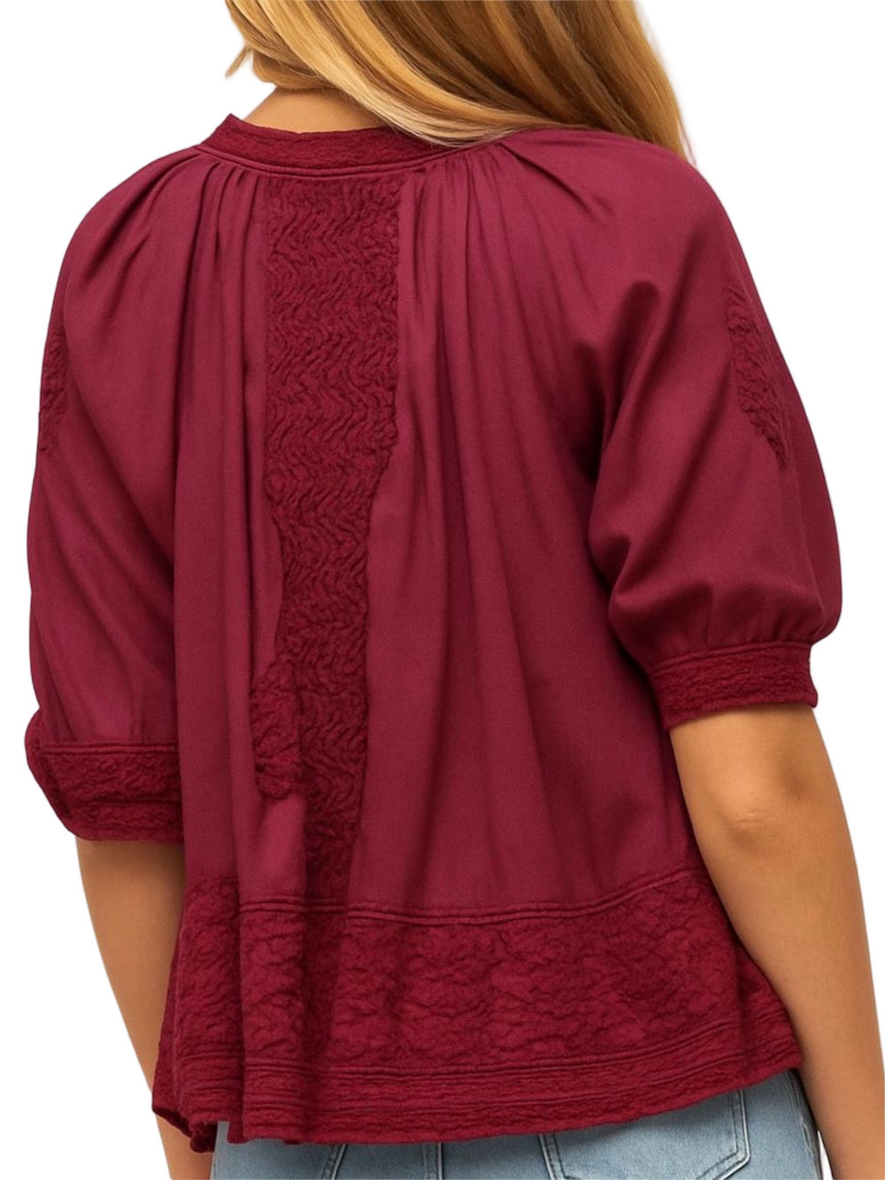 110. NWT WOMENS KYLA SEO S (FIT XL) DETAIL TOP - Picture 4 of 4